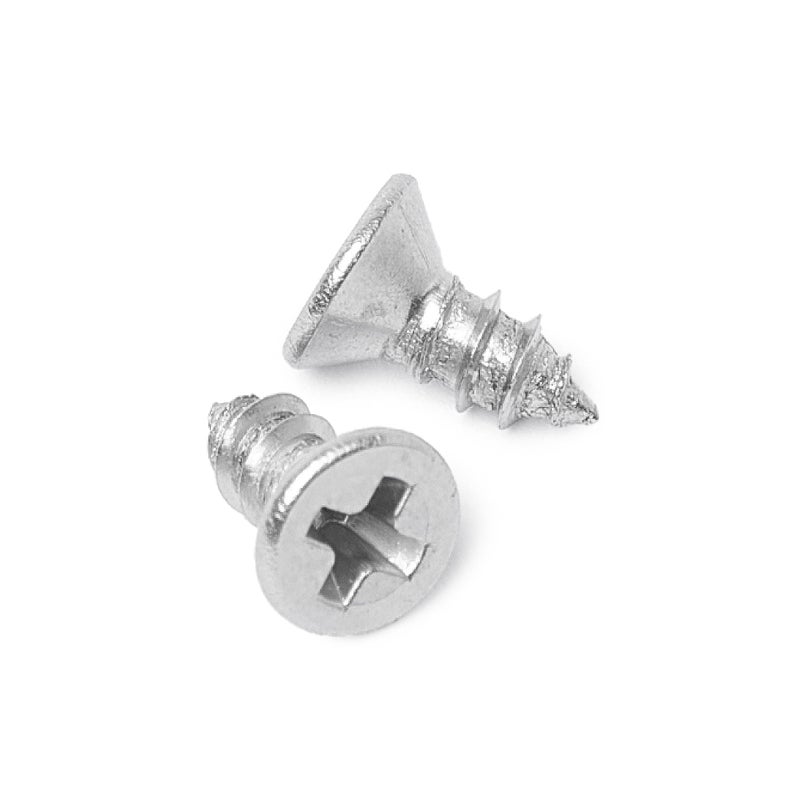 Bolt Dropper #4 x 1/4" Stainless Steel Flat Head Phillips Wood Screw (100 Pack), 18-8 (304) Stainless Steel Sheet Metal Screws - Type A Point, Plain Finish - Image 1